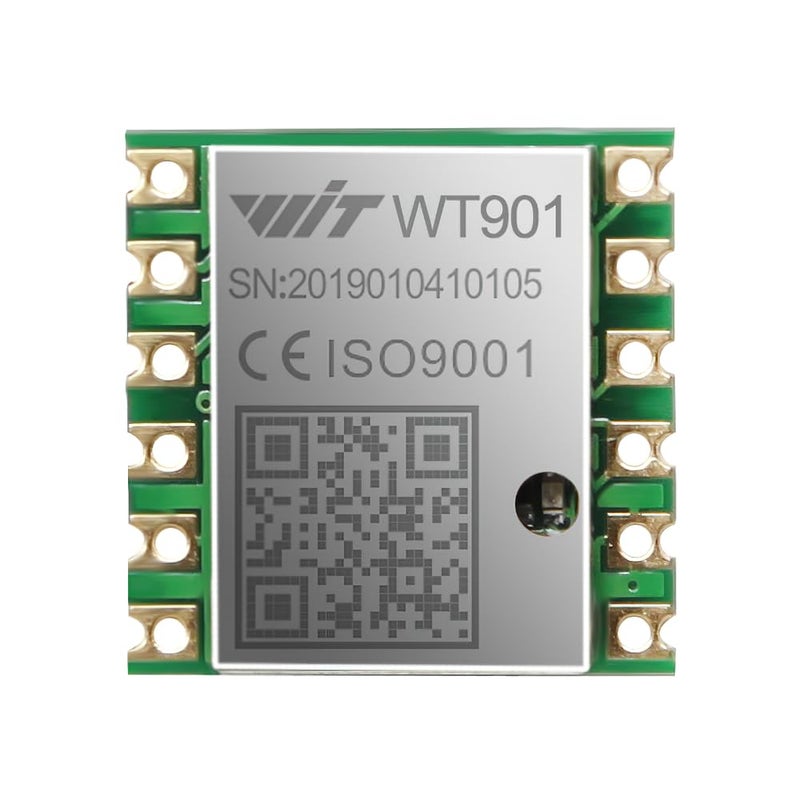 WITMOTION [Arduino Accelerometer Sensor+Inclinometer] WT901 High-Accuracy 3-axis Acceleration+Gyroscope+Tilt Angle +Magnetometer with Kalman Filtering, 9-axis MPU9250 USB 200Hz IMU Raspberry Pi AHRS Module - Image 1